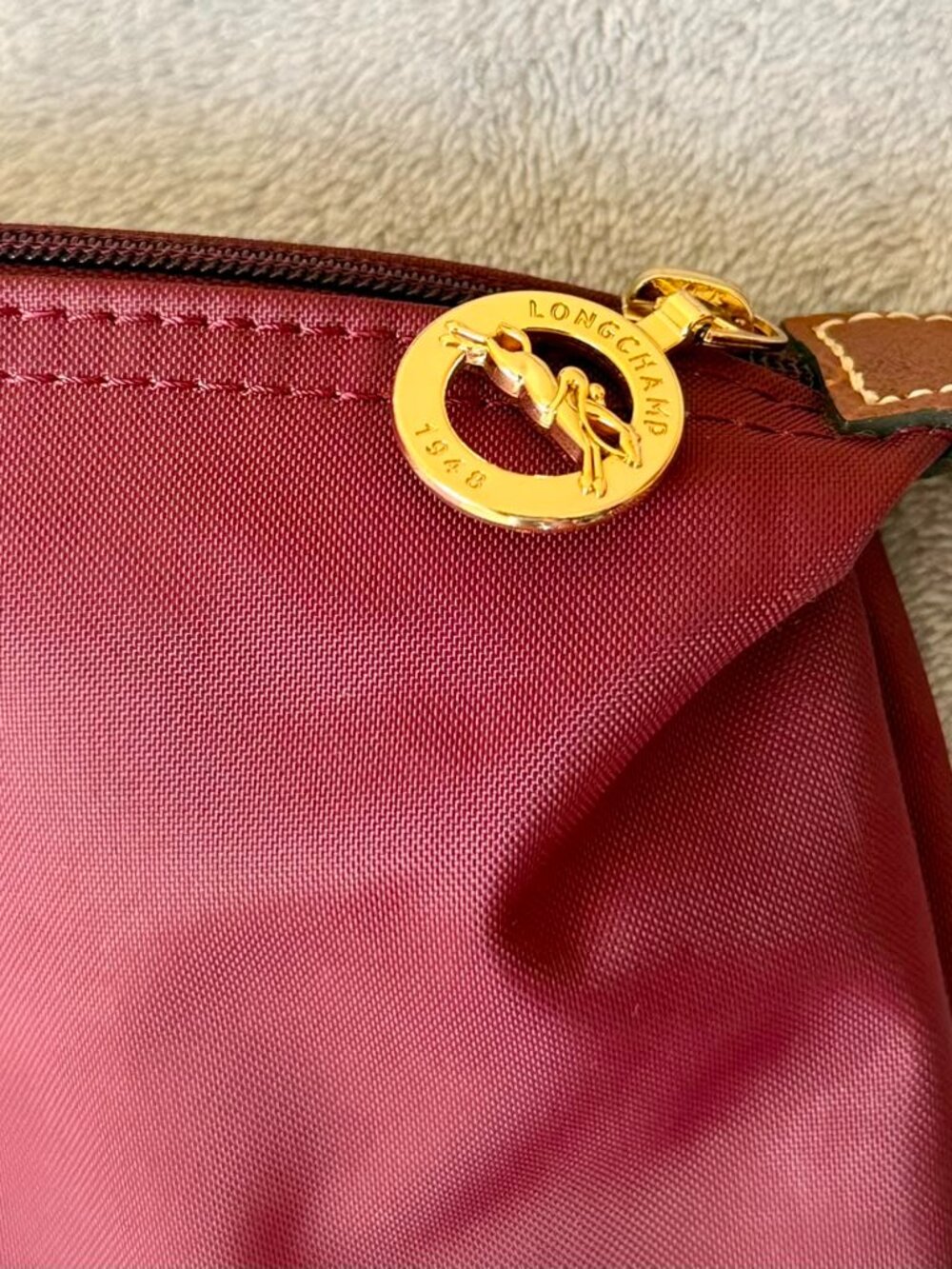 Longchamp Le Pliage Original Large L Tote Bag Burgundy - Picture 4 of 15